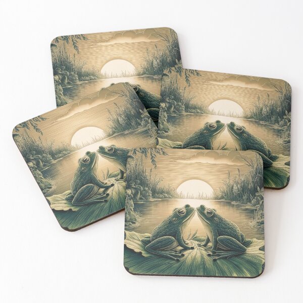 Item preview, the lovers frog tarot designed and sold by FreshArtFusion.