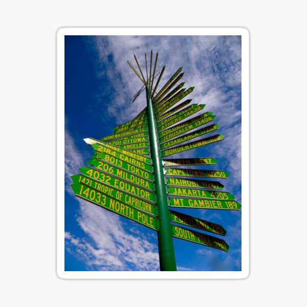 Item preview, Road Sign Destinations - Directions To The World designed and sold by exploramum.