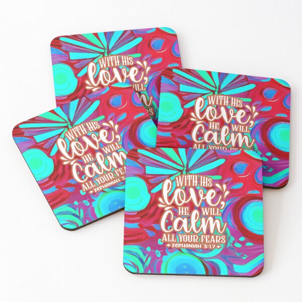 Item preview, Bible Verses For Healing - Zephaniah 3:17  - Preppy Swirling Floral Art designed and sold by SpartanDStore.