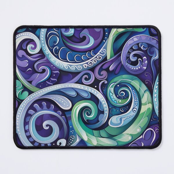 Item preview, New Zealand Paua Māori Pattern Koru Design 2 designed and sold by GrinGalore.