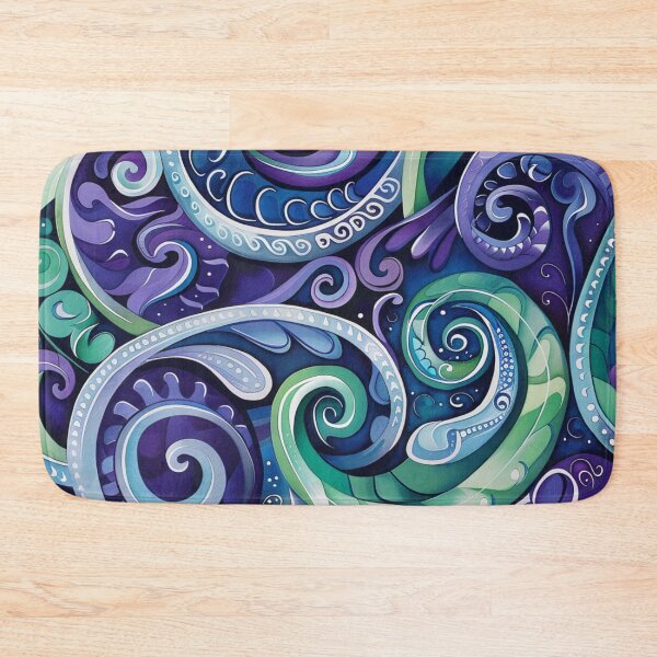 Item preview, New Zealand Paua Māori Pattern Koru Design 2 designed and sold by GrinGalore.