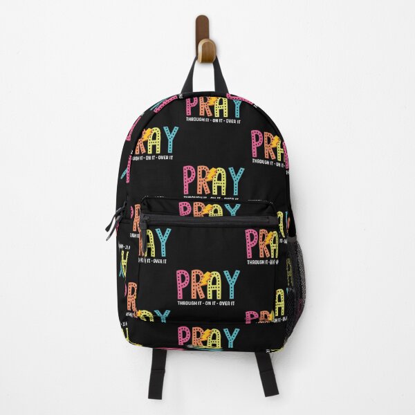 Item preview, Pray On It Pray Over It Pray Through It, Pray On It, Glitter Christian, Bright Doodle, Dalmatian Dots, Groovy Mama designed and sold by VerdePlantTees.