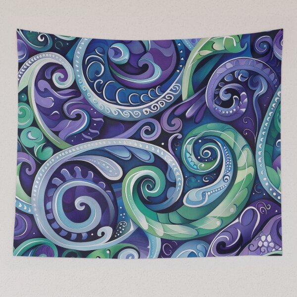 Item preview, New Zealand Paua Māori Pattern Koru Design 2 designed and sold by GrinGalore.
