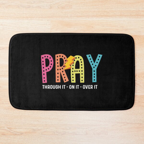 Item preview, Pray On It Pray Over It Pray Through It, Pray On It, Glitter Christian, Bright Doodle, Dalmatian Dots, Groovy Mama designed and sold by VerdePlantTees.