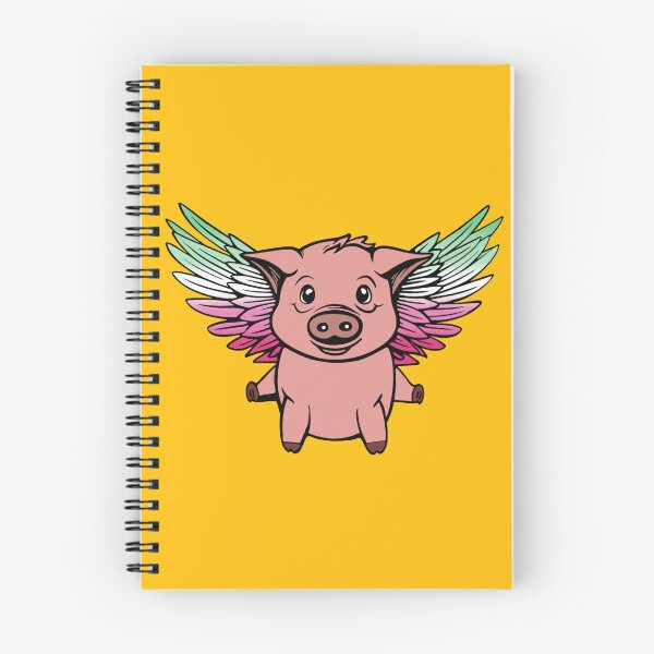Item preview, Cute Abrosexual Flying Pig with Pride Flag Wings , Kawaii Abrosexual Flying Pig Design designed and sold by Travelslightly.