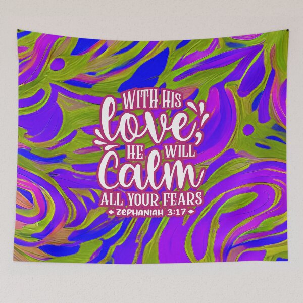 Item preview, Bible Verses For Healing - Zephaniah 3:17  - Preppy Floral Art designed and sold by SpartanDStore.