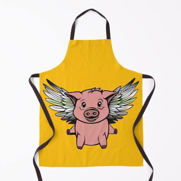 Item preview, Cute Agender Flying Pig with Pride Flag Wings , Kawaii Agender Flying Pig Design designed and sold by Travelslightly.