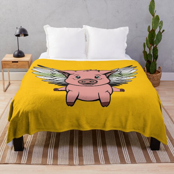 Item preview, Cute Agender Flying Pig with Pride Flag Wings , Kawaii Agender Flying Pig Design designed and sold by Travelslightly.
