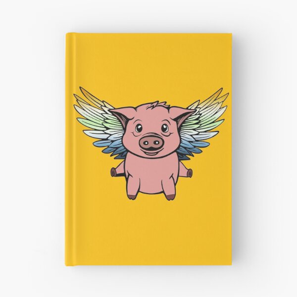 Item preview, Cute AroAce Agender Flying Pig with Pride Flag Wings , Kawaii AroAce Agender Flying Pig Design designed and sold by Travelslightly.