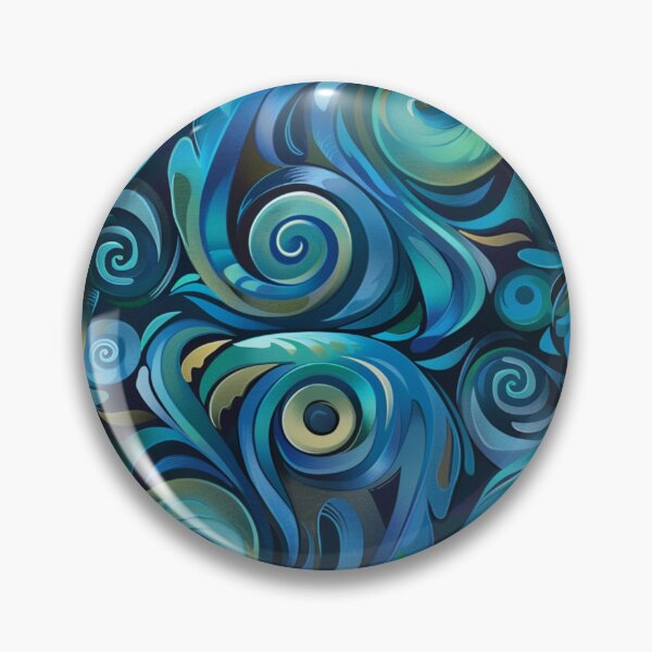 Item preview, New Zealand Māori Paua Pattern Koru Design 2 designed and sold by GrinGalore.