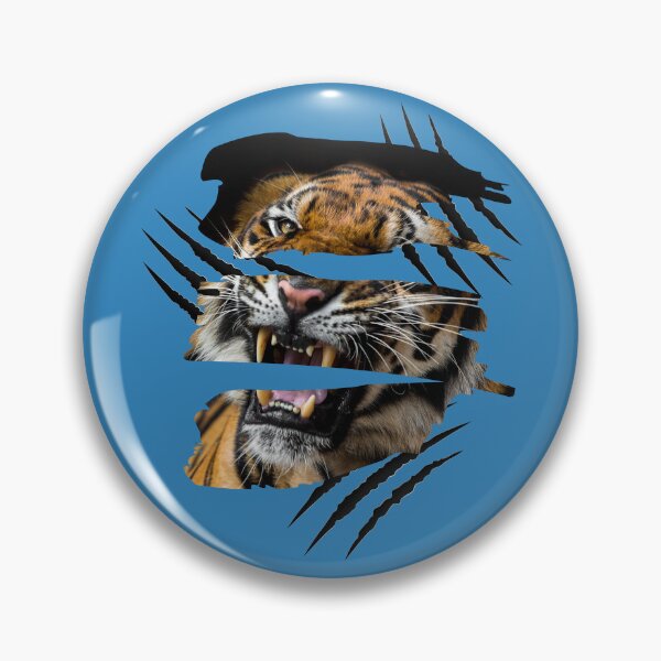 Artikelvorschau, Torn tiger roar entworfen und verkauft von PrintArtGraphic.