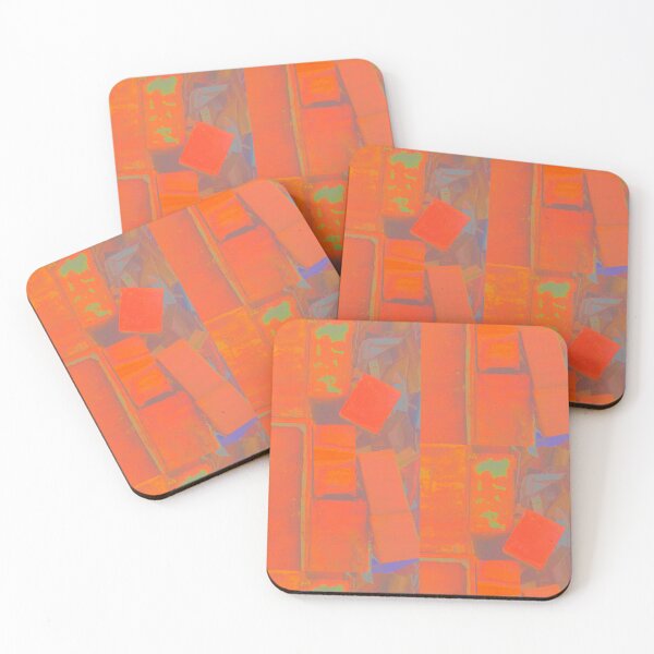 Item preview, Fluorescent orange abstract photography designed and sold by Carré Comme Orange.