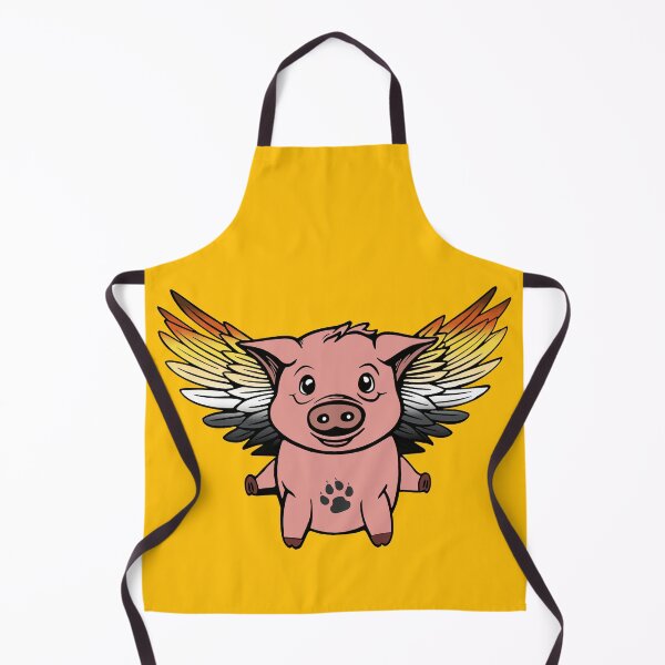 Item preview, Cute Gay Bear Flying Pig with Pride Flag Wings, Kawaii Bear Flying Pig Design designed and sold by Travelslightly.