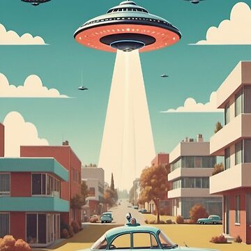 Artwork thumbnail, Retro Future Abduction - Vintage UFO by eXtraHumans