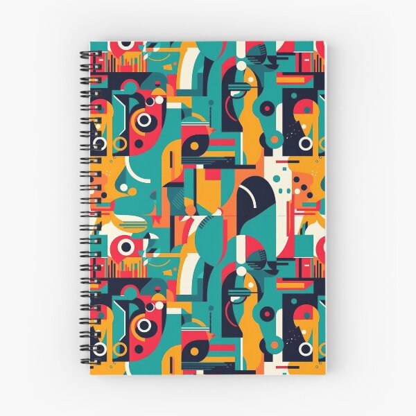 Item preview, Abstract art in the modern style. Geometric shapes of various colors in a retro style. designed and sold by SculpterioShop.