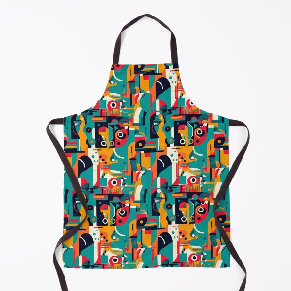 Item preview, Abstract art in the modern style. Geometric shapes of various colors in a retro style. designed and sold by SculpterioShop.
