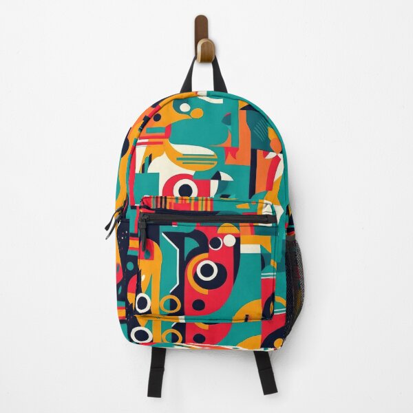 Item preview, Abstract art in the modern style. Geometric shapes of various colors in a retro style. designed and sold by SculpterioShop.