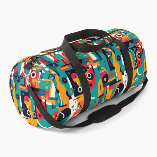 Item preview, Abstract art in the modern style. Geometric shapes of various colors in a retro style. designed and sold by SculpterioShop.