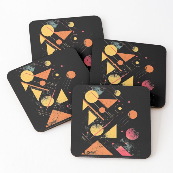 Item preview, retro geometric triangles and circles  designed and sold by FluxDesigner.