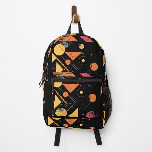 Item preview, retro geometric triangles and circles designed and sold by FluxDesigner.
