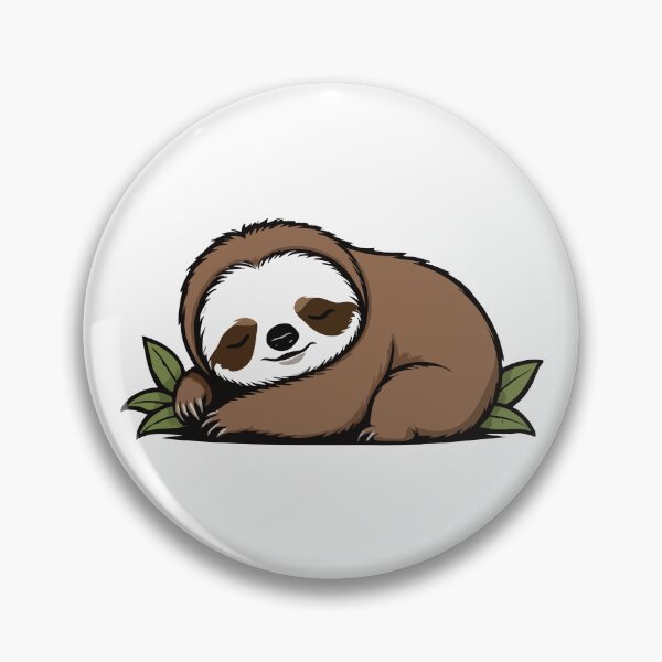 Item preview, Cute Sleeping Sloth, Nap Master. designed and sold by twisted-dot.