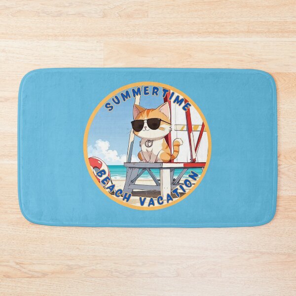 Item preview, Cute Cat on a Summertime Beach Vacation designed and sold by Jim Stephens.