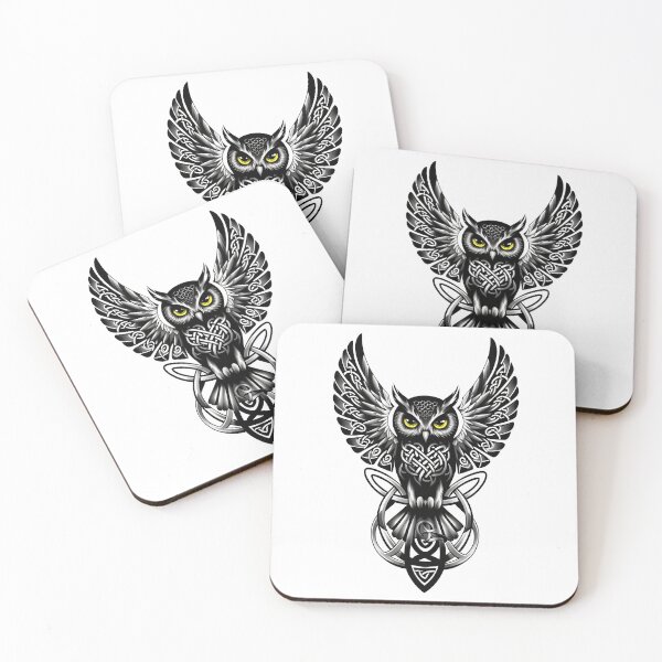 Item preview, Tribal Celtic Owl designed and sold by Angry Swan Designs.