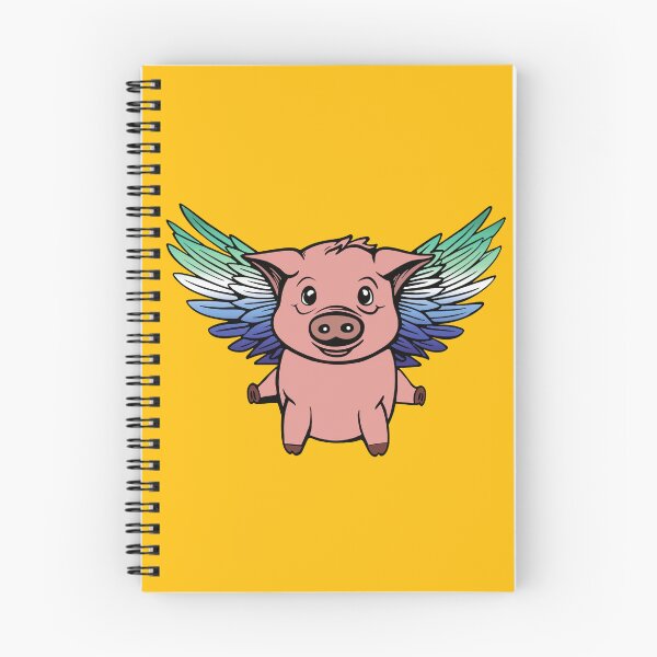 Item preview, Cute Gay MLM Flying Pig with Pride Flag Wings, Kawaii MLM Flying Pig Design designed and sold by Travelslightly.