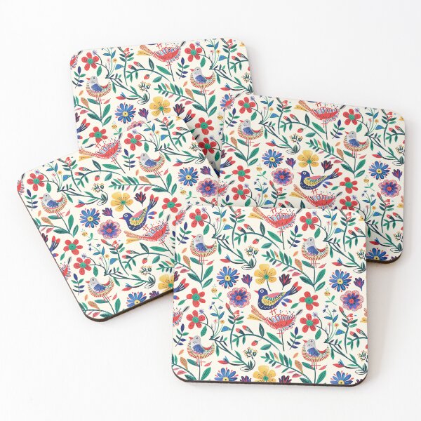 Item preview, Seamless Contemporary Folk Art designed and sold by wildpiksel.
