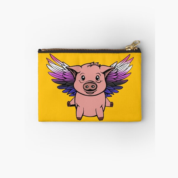 Item preview, Cute Genderfluid Flying Pig with Pride Flag Wings, Kawaii Genderfluid Flying Pig Design designed and sold by Travelslightly.
