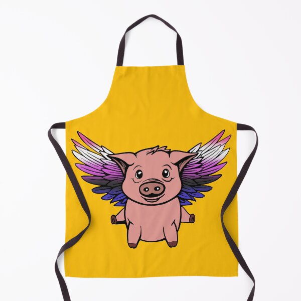Item preview, Cute Genderfluid Flying Pig with Pride Flag Wings, Kawaii Genderfluid Flying Pig Design designed and sold by Travelslightly.