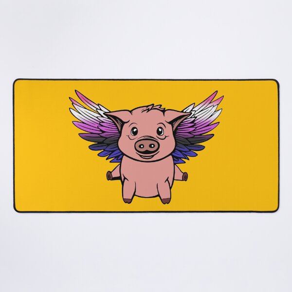Item preview, Cute Genderfluid Flying Pig with Pride Flag Wings, Kawaii Genderfluid Flying Pig Design designed and sold by Travelslightly.