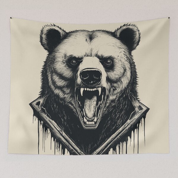 Item preview, Creepy Horror Grizzly Bear designed and sold by DreamCraze.