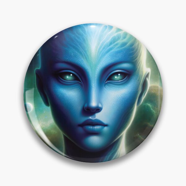 Item preview, One of the Million Worlds - Blue Alien Woman designed and sold by FriskyLemur.