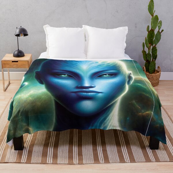 Item preview, One of the Million Worlds - Blue Alien Woman designed and sold by FriskyLemur.