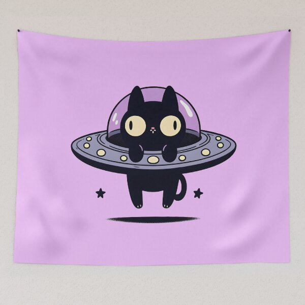 Item preview, Ufo cat designed and sold by Anna Halasek.