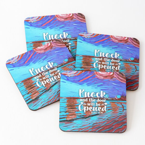 Item preview, Bible Verses About Healing - Luke 11:9 - Preppy Abstract Beach Painting designed and sold by ZenReiArt.