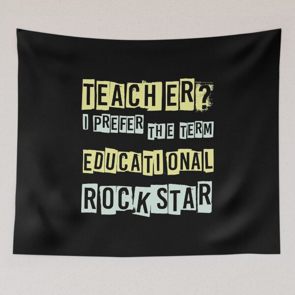 Item preview, Teacher Educational Rock star Best Teachers Gift designed and sold by Bronby.