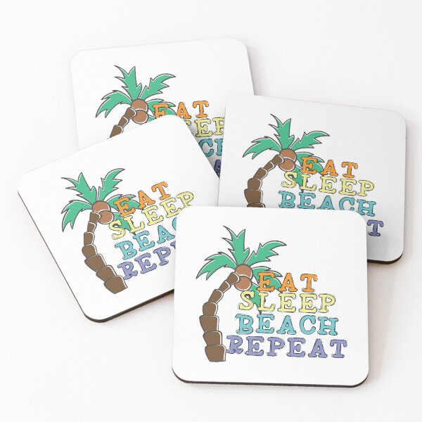 Item preview, Eat sleep beach repeat designed and sold by DesignCosmos.