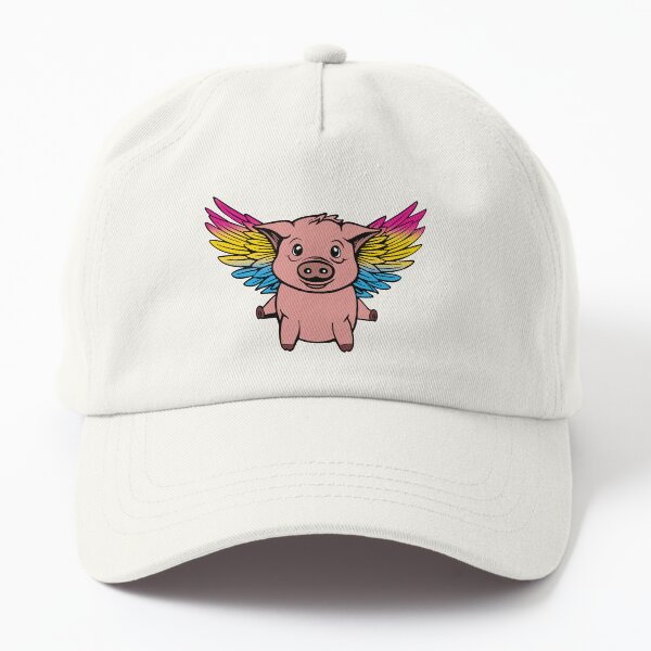 Aperçu de l'œuvre Cochon volant pansexuel mignon avec des ailes de drapeau de fierté, conception de cochon volant Kawaii Pan créée et vendue par Travelslightly.