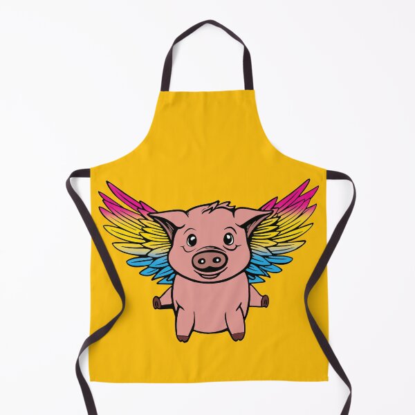 Item preview, Cute Pansexual Flying Pig with Pride Flag Wings, Kawaii Pan Flying Pig Design designed and sold by Travelslightly.