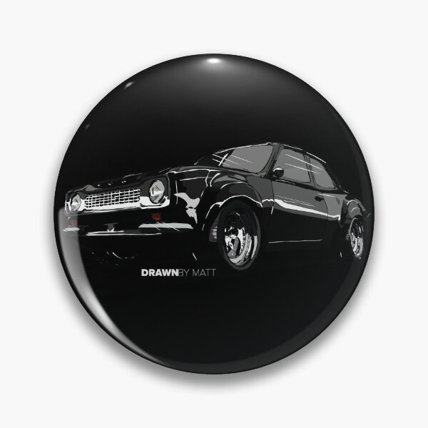 Artikelvorschau, Mk1 Ford Escort Zeichnung entworfen und verkauft von DrawnByMatt.