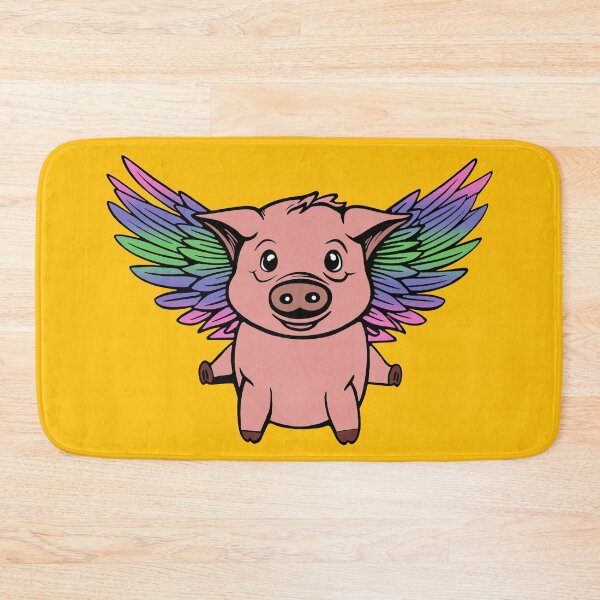 Item preview, Cute Trigender Flying Pig with Pride Flag Wings, Kawaii Trigender Flying Pig Design designed and sold by Travelslightly.