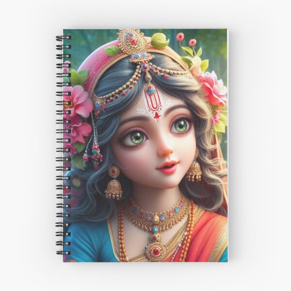 Item preview, Radha Rani with Friend in Vrindavan forest Vrinda Arts designed and sold by VrindaArts.