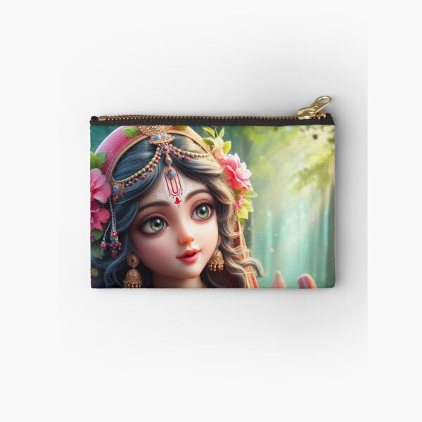 Item preview, Radha Rani with Friend in Vrindavan forest Vrinda Arts designed and sold by VrindaArts.
