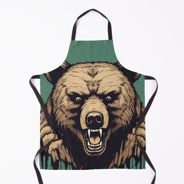 Item preview, Vintage Scary Horror Grizzly Bear designed and sold by DreamCraze.