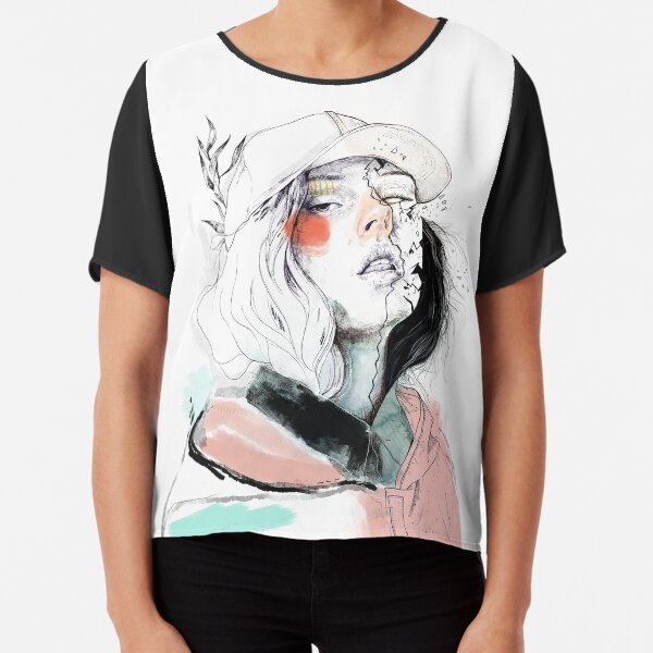 COLLABORATION ELENA GARNU / JAVI CODINA Chiffon Top