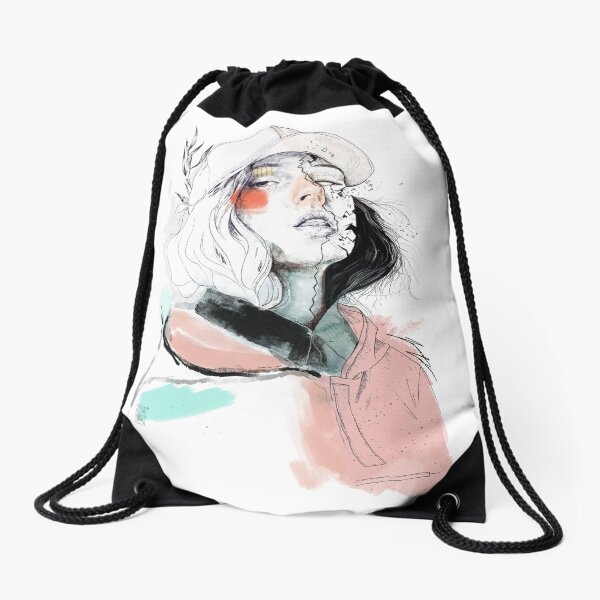 COLLABORATION ELENA GARNU / JAVI CODINA Drawstring Bag