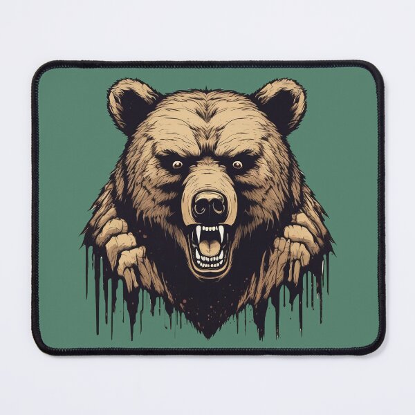 Item preview, Vintage Scary Horror Grizzly Bear designed and sold by DreamCraze.