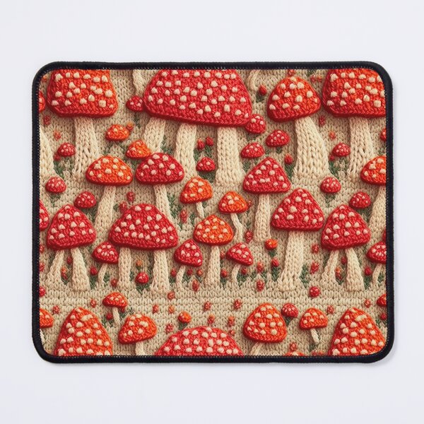 Item preview, Crocheted red fly agarics. Red mushrooms in cottagecore style. Mushroom crochet pattern. Medicinal mushrooms. designed and sold by SculpterioShop.